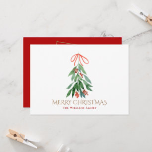 Mistletoe Familie Gerahmtes Foto Weihnachten