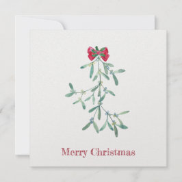 Mistletoe Feiertagskarte