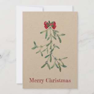 Mistletoe Feiertagskarte