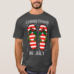 Mistletoe Flip Flops Weihnachten im Juli Sommer Xm T-Shirt