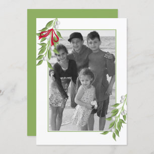 Mistletoe Foto Grußkarte Einladung