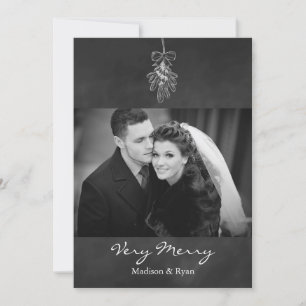Mistletoe Foto Holiday Card Feiertagskarte