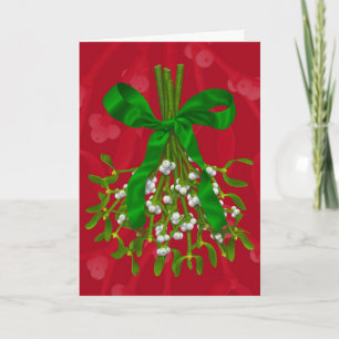 "Mistletoe Grüße." Grußkarte Karte