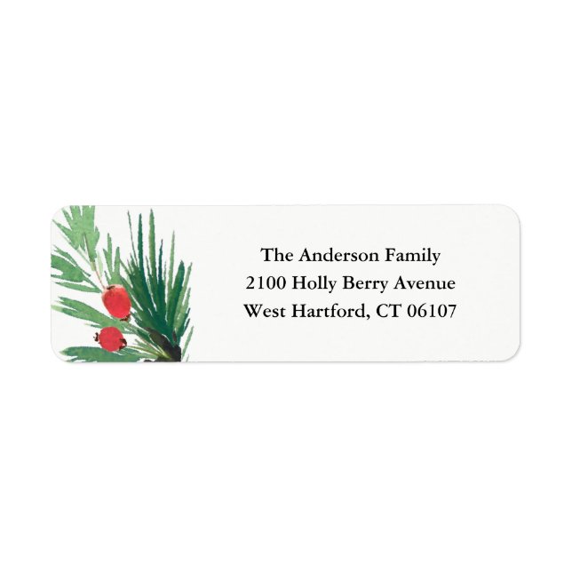 Mistletoe Holiday Address Labels (Vorne)