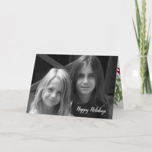 Mistletoe Holiday Folding Foto Card Karte