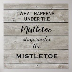 Mistletoe Holiday Poster