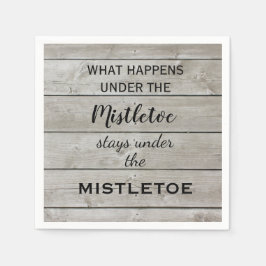 Mistletoe Holiday Serviette