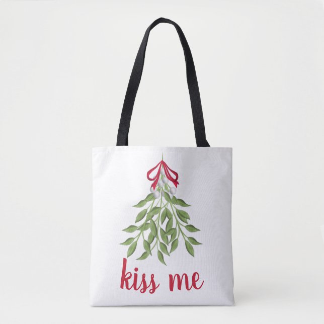 Mistletoe Holiday Tote Bag (Vorderseite)