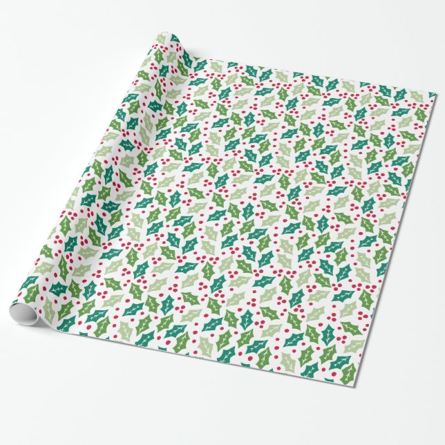 Mistletoe Holiday Wrapping Paper Geschenkpapier (Ungerollt)