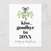 Mistletoe Kiss Goodbye Do-Over Funny Holiday Post