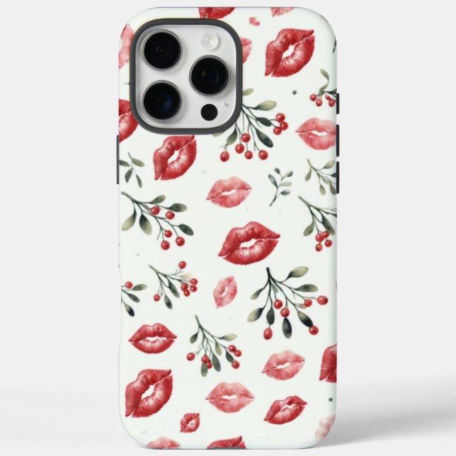 Mistletoe Kisses Case-Mate iPhone Hülle (Rückseite)