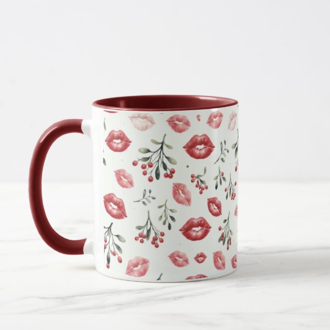 Mistletoe Kisses Tasse (Links)