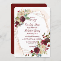 Mistletoe Manor Rose Gold Geometric Wedding
