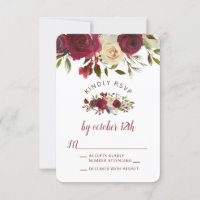 Mistletoe Manor Top Border Wedding RSVP Antwort