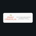 Mistletoe Merry Christmas Address Labels<br><div class="desc">Mistletoe Merry Christmas Address Labels</div>