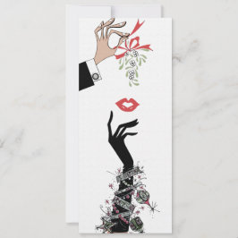 Mistletoe Mischief Illustration Fashion der 50er J Ankündigung