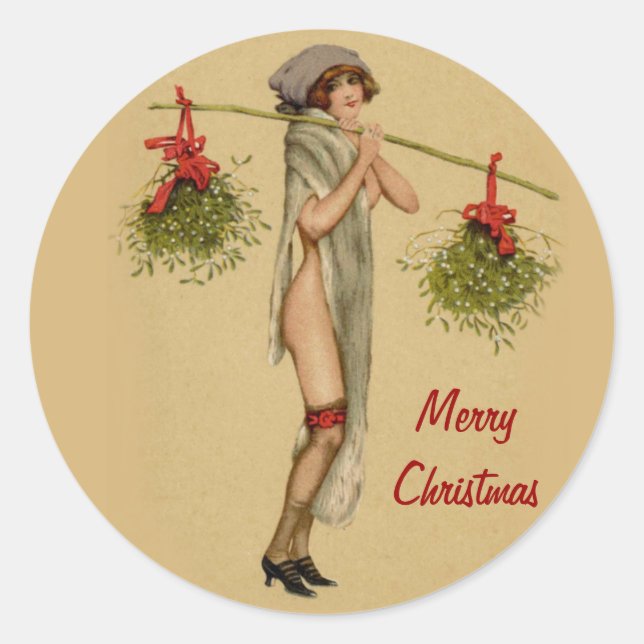 Mistletoe Miss 2 Runder Aufkleber (Vorderseite)