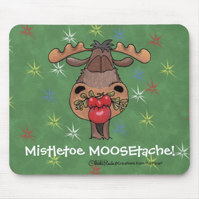 Mistletoe MOOSEtache Mousepad (Vorne)