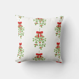 Mistletoe Muster Reversible Country Christmas Kissen