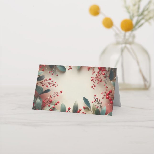 Mistletoe Platzkarte (Vorderseite)