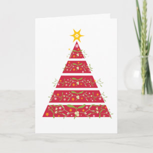 Mistletoe Rote Weihnachtsbaumkarte Feiertagskarte