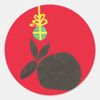 Mistletoe Runder Aufkleber