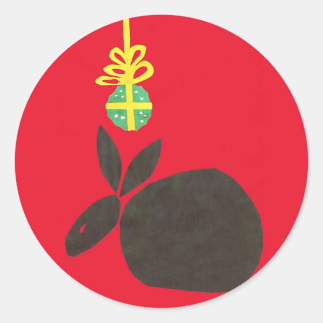 Mistletoe Runder Aufkleber (Vorderseite)