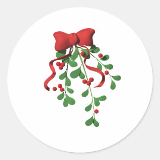 Mistletoe Runder Aufkleber