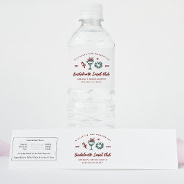 Mistletoe und Margaritas | Christmas Bachelorette Wasserflaschenetikett