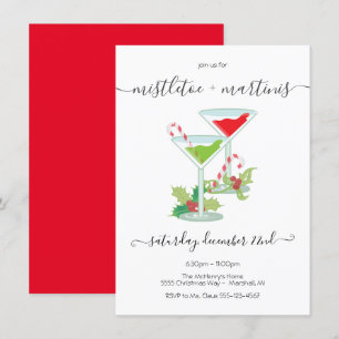 Mistletoe und Martinis Holiday Cocktail Party Einladung