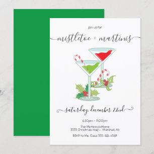 Mistletoe und Martinis Holiday Cocktail Party Einladung