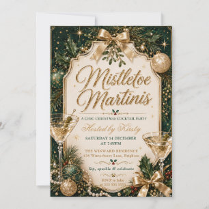 Mistletoe und Martinis Weihnachtsfeier Einladung