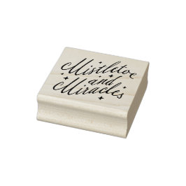 Mistletoe und Wunder Weihnachts-Gummistempel Gummistempel