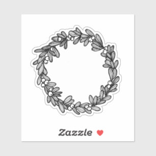 Mistletoe Wreath Aufkleber