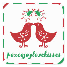 Mistletoes Kissing Chicks Mr & Mrs. 1. Weihnachten