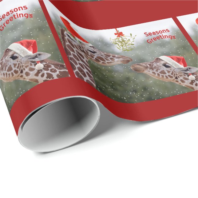 Mistletomoment-Umhüllungspapier Geschenkpapier (Rolleneckpunkt)
