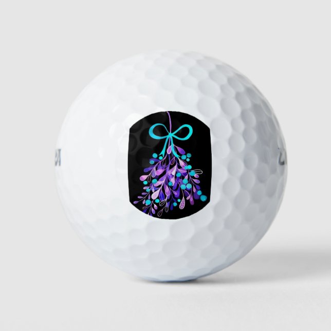 ***MISTLETOP FÜR SIE BEI CHRISTMAS*** GOLFBALL (Vorderseite)