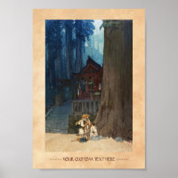 Mistral Day in Nikko Hiroshi Yoshida Holzblock Art
