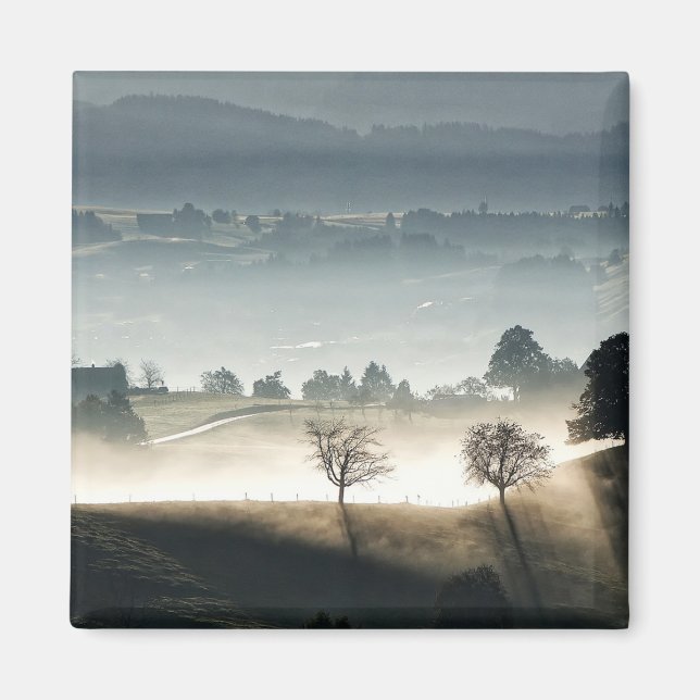 Mistral Schweiz Landschaft Magnet (Vorne)