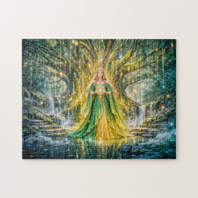 Mistress Beneath the World Tree Enchanted Fantasy Puzzle (Horizontal)