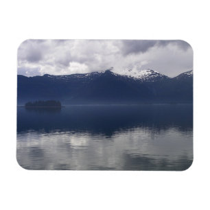 Misty Alaskan Sea in Shades of Blue Magnet