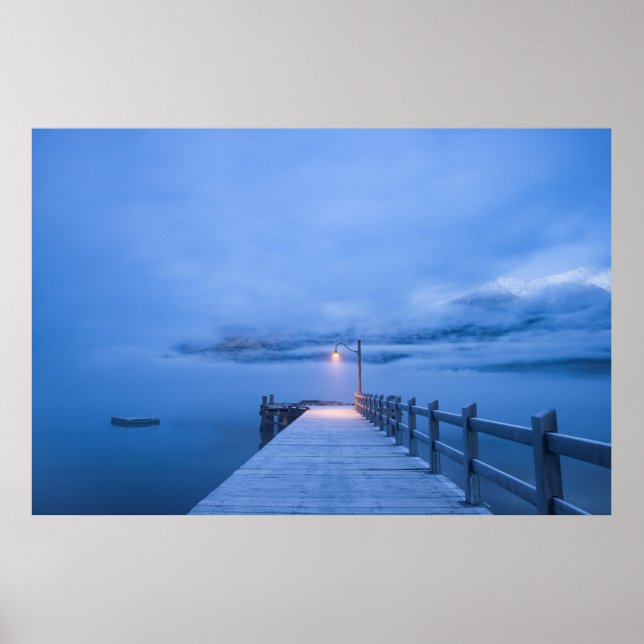 Misty Blue Waters Poster (Vorne)