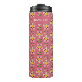 Misty Charm Floral Thermal Tumbler Thermosbecher
