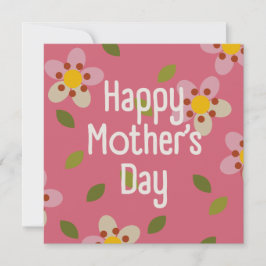 MISTY CHARM - Mother's Day Floral Invitation Card Einladung