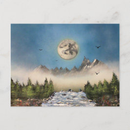 Misty Falls Postkarte