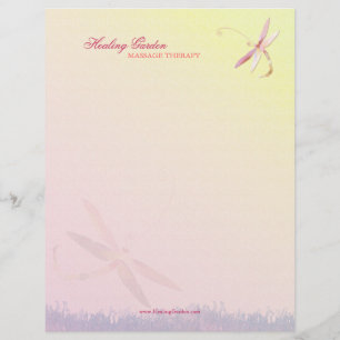 Misty Field Dragonfly Business Briefbogen