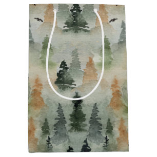 Misty Forest Birthday MEDIUM-Rente - Geschenktüt Mittlere Geschenktüte