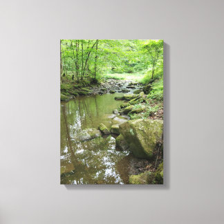 Misty Forest Canvas Wall Art | Serene Nature Leinwanddruck