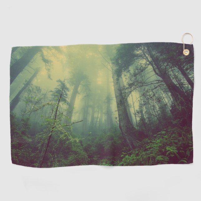 Misty Forest Golfhandtuch (Horizontal)