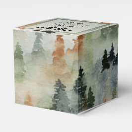 Misty Forest Masculine Geburtstagsparty Gefälligke Geschenkschachtel